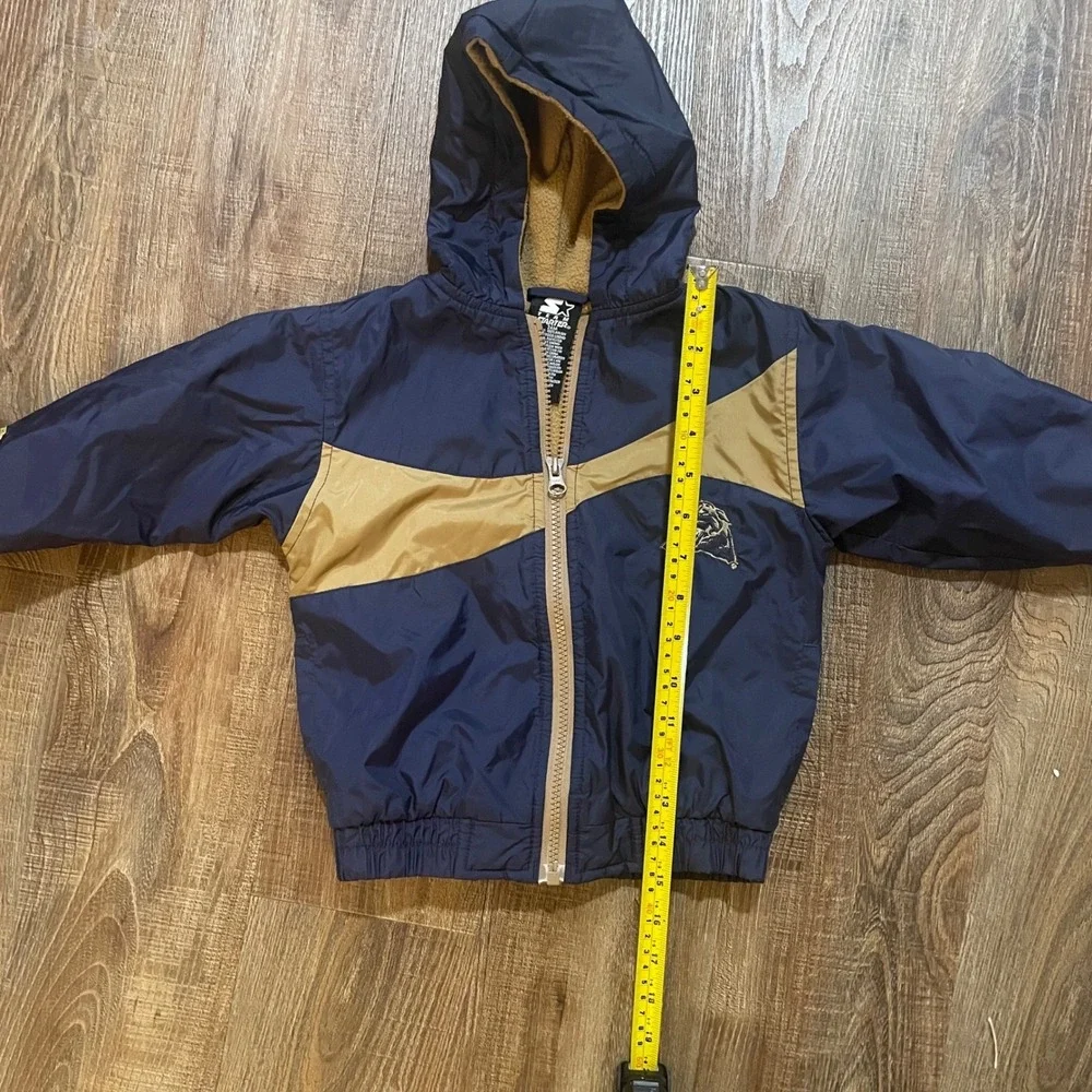 Kids Starter Navy Gold Panther Football Team Starter Jacket‎ Hooded 24M